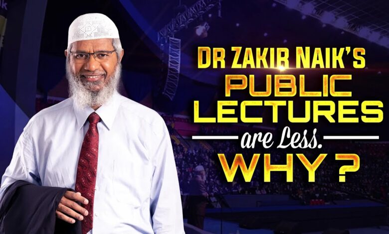 dr zakir naiks public lectures are less. why?