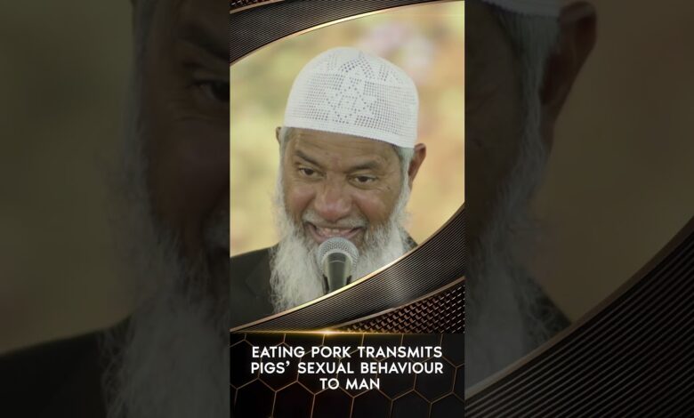 eating pork transmits pigs’ sexual behaviour to man - dr zakir naik