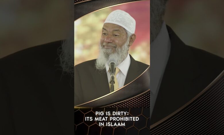 pig is dirty: its meat prohibited in islam - dr zakir naik