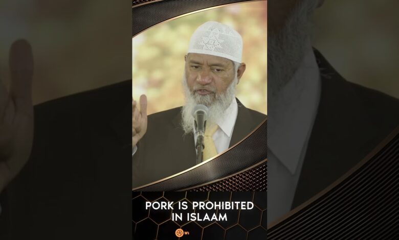pork is prohibited in islam - dr zakir naik