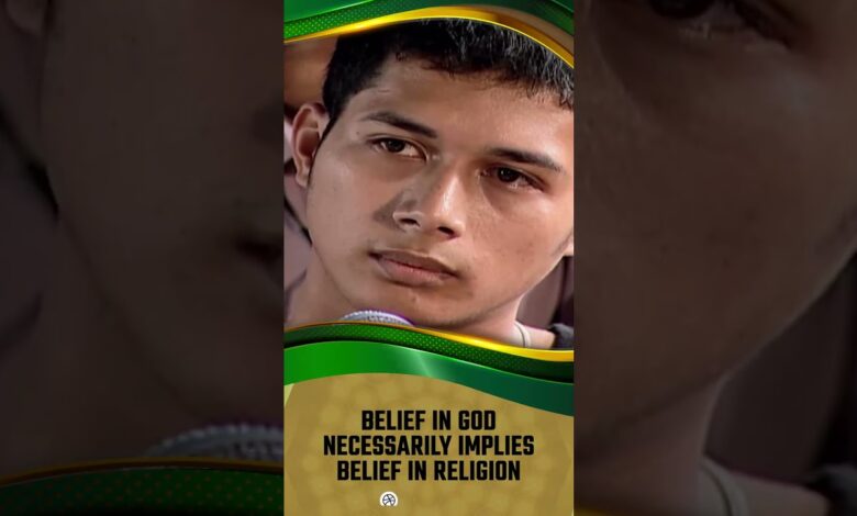 belief in god necessarily implies belief in religion - dr zakir naik