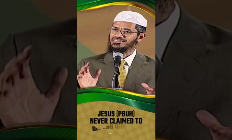 jesus (pbuh) never claimed to die for our sins - dr zakir naik