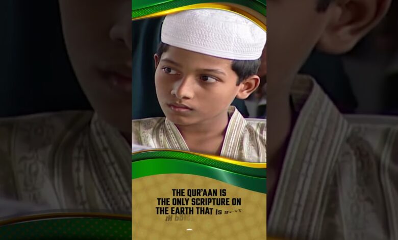 the quran is the only scripture on the earth that is still in pristine purity - dr zakir naik