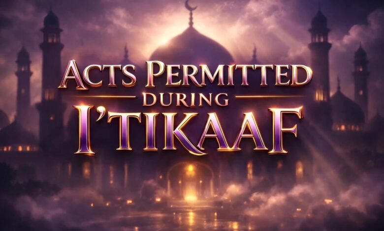 acts permitted during i’tikaaf - dr zakir naik