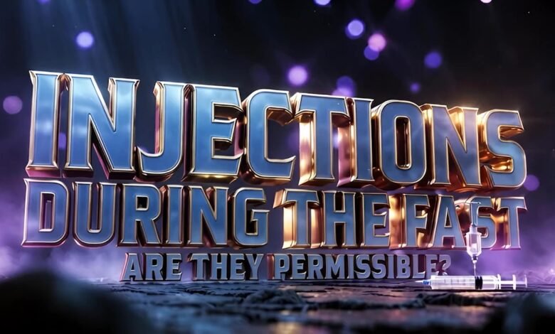 injections during the fast are they permissible - dr zakir naik