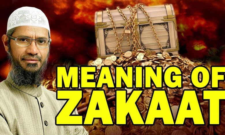 meaning of zakaat - dr zakir naik