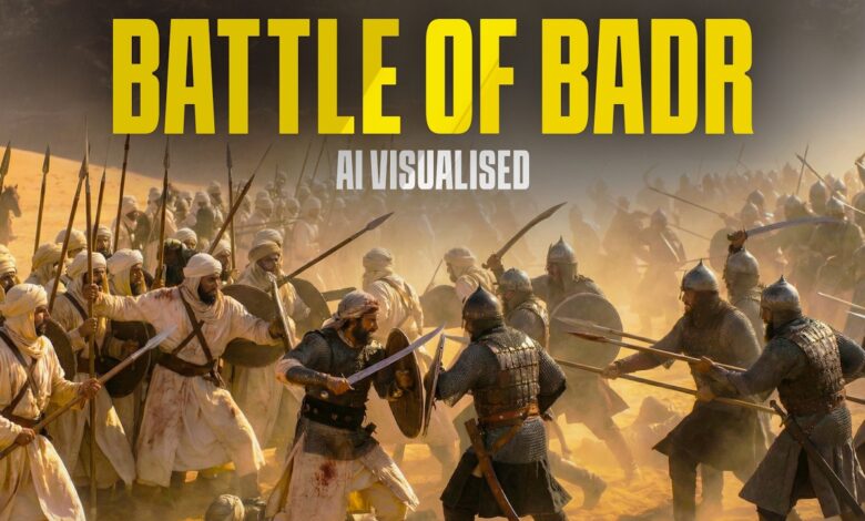 the battle of badr recreated in cinematic ai