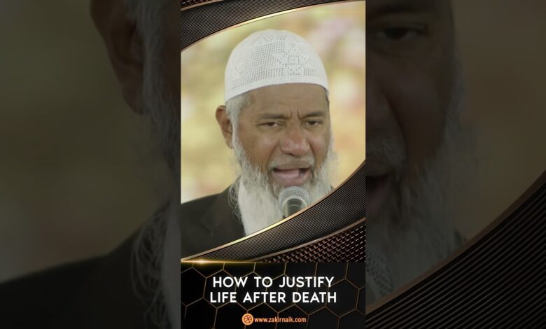 how to justify life after death - dr zakir naik