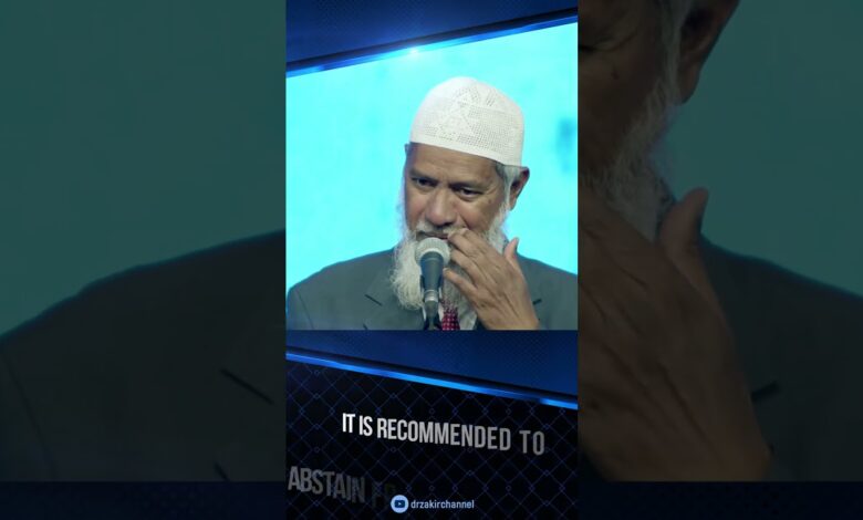 it is recommended to abstain from luxuries for the sake of allah - dr zakir naik